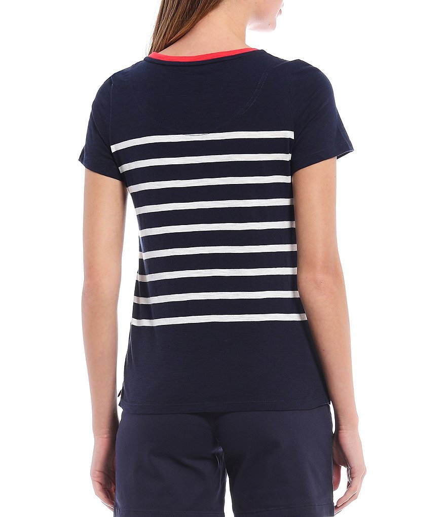 Joules Carley Striped Crew Neck Tee