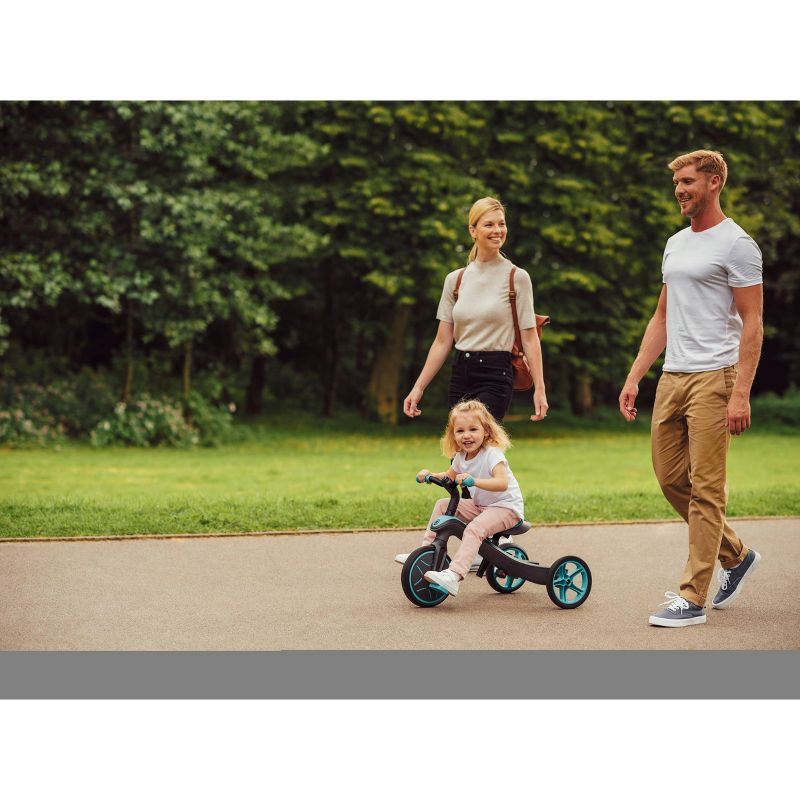 Kinderfeets White Adjustable Toddler and Kids Bike Helmet Bundle with Kinderfeets Sage GreenTiny Tot PLUS 2-in-1 Balance Trike Tricycle