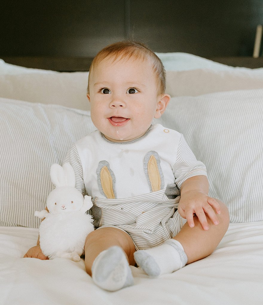 Bunnies By The Bay Baby Boys 6-9 Months Short-Sleeve Bloom Shortall