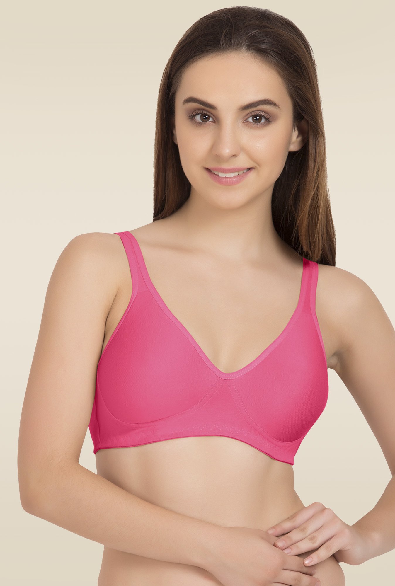Tweens Dark Pink Full Coverage Non Padded T-Shirt Bra