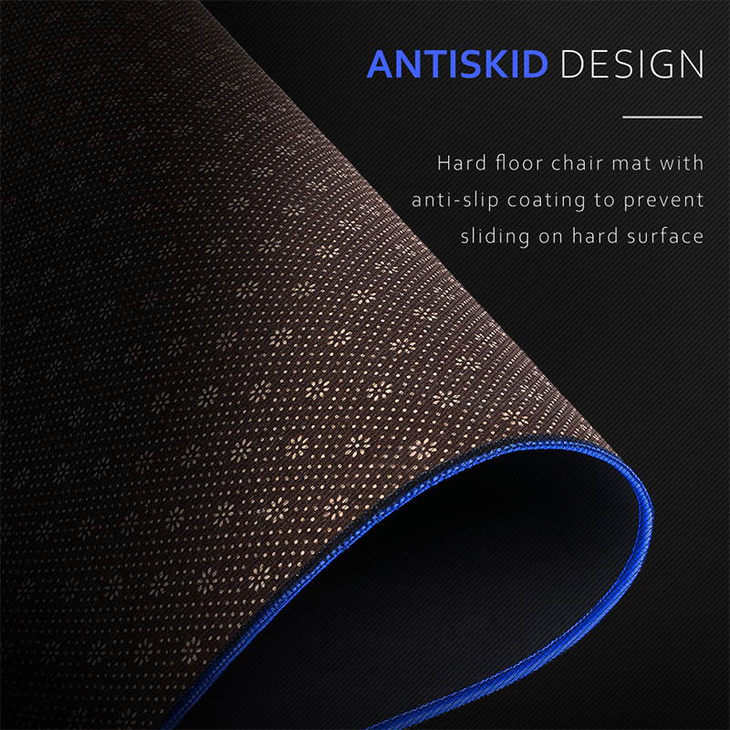 GTRACING Gaming Chair Mat for Hardwood Floor 43 x 35inch Office Computer Gaming Desk Chair Mat for Hard Floor GT603