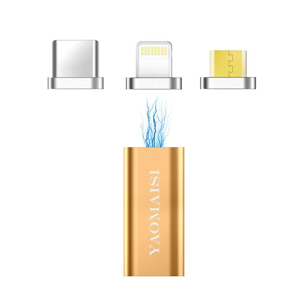 Magnetic Micro USB Adapter 3 In 1 Micro USB Converter for iPhone for Android