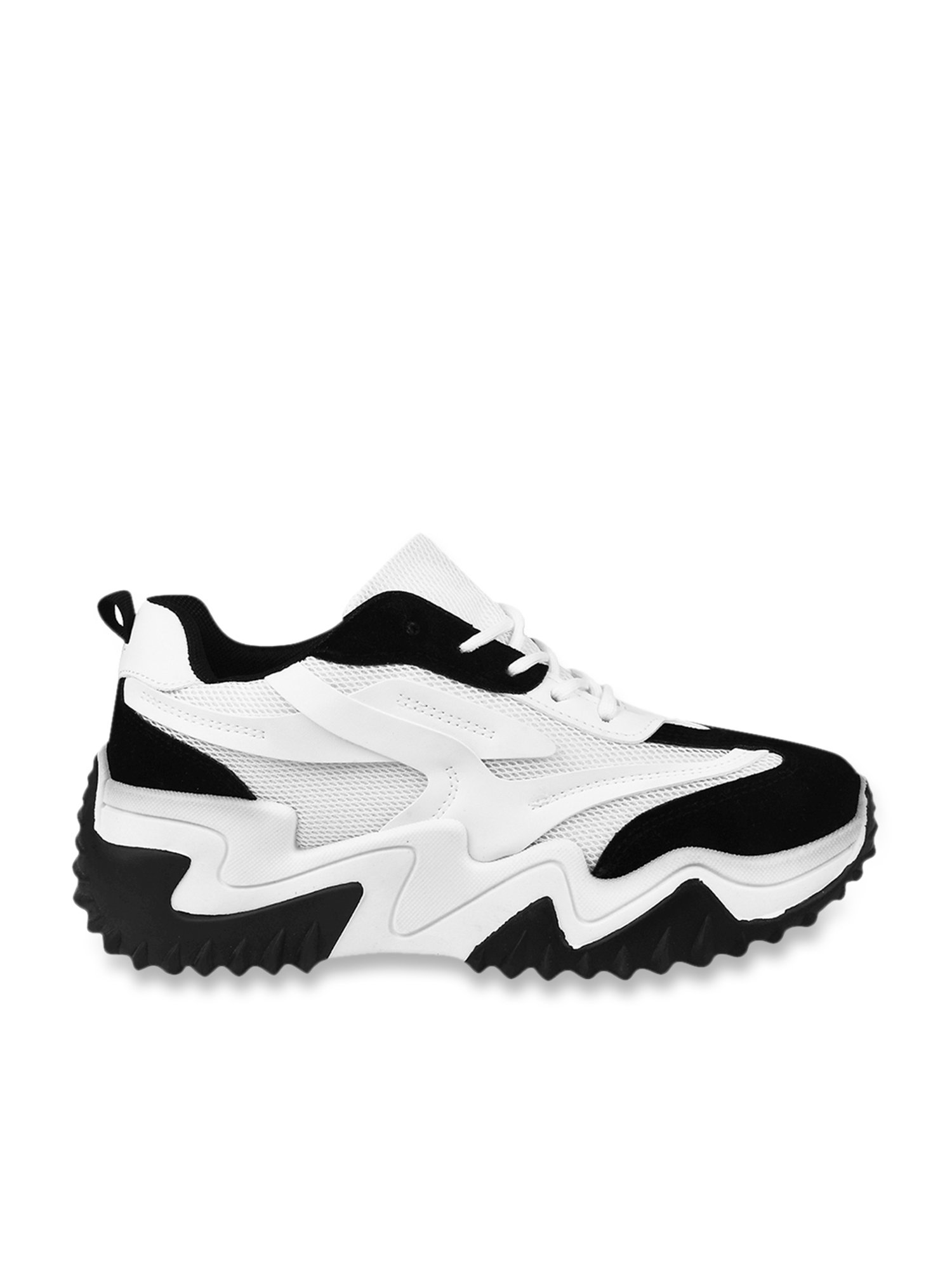 The White Pole Women's White Casual Sneakers