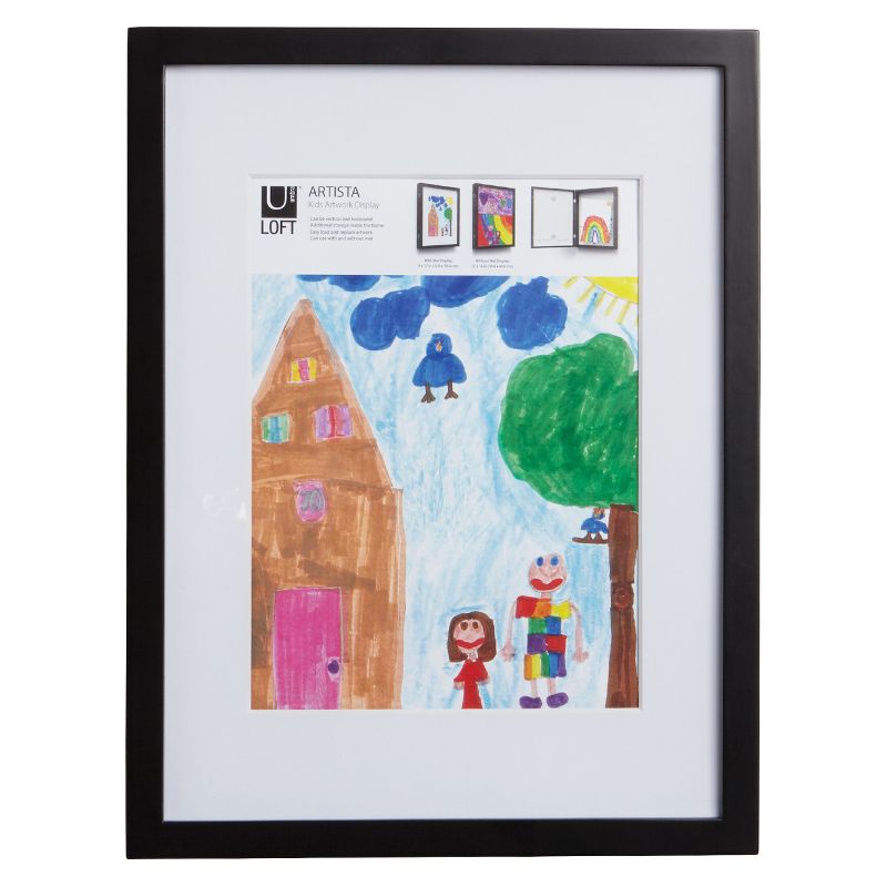 8.5" x 11" Loft by Umbra Kids' Art Display & Storage - Black