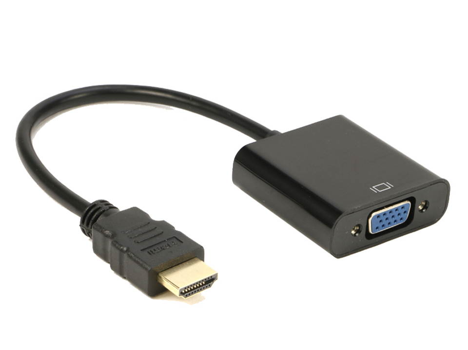 2Pack HDMI to VGA Adapter Cable Full HD 1080p, RIITOP HDMI TO VGA Male to Female Video Converter Adaptor For PC Laptop HDTV Projector Monitor