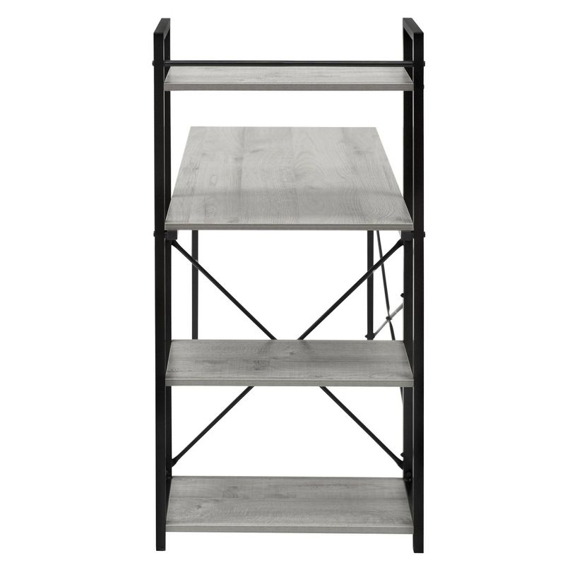 Niche Soho Desk with Bookcase Weathered Gray - Niche