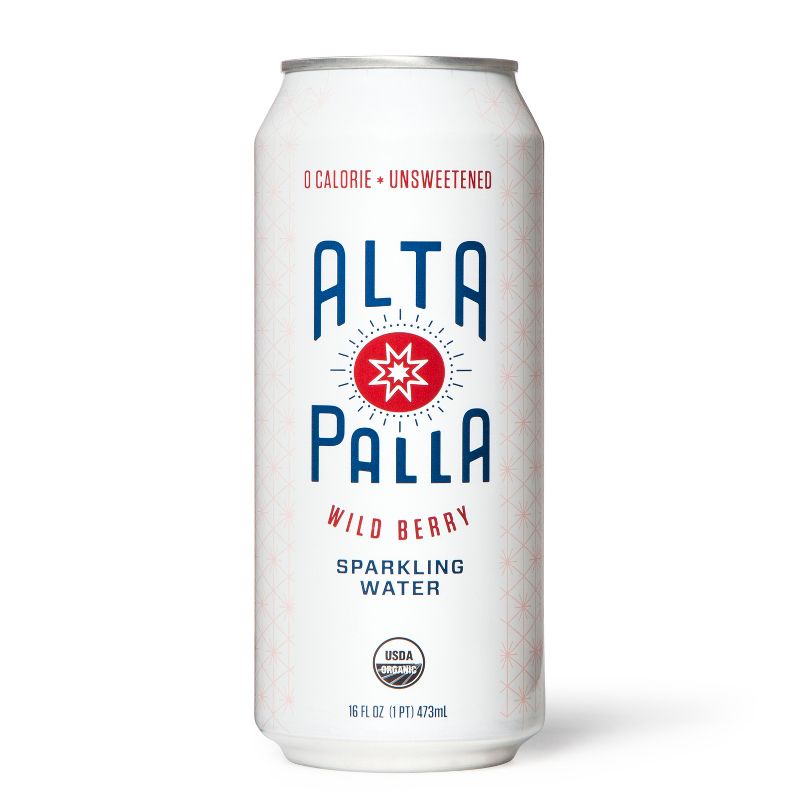 Alta Pall Organic Wild Berry Sparkling Water 16oz