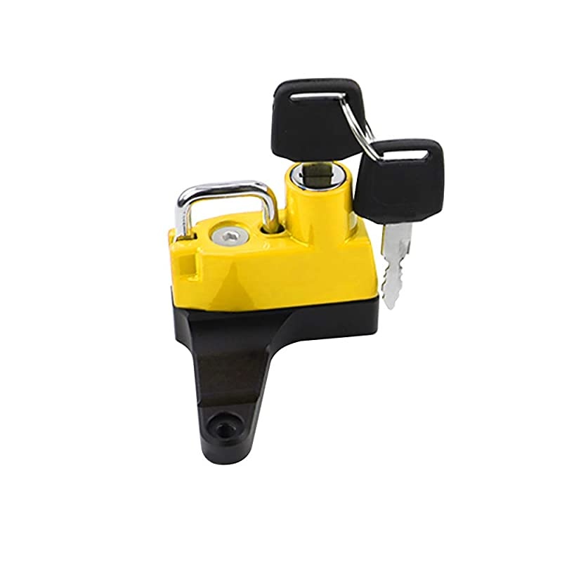 Motorcycle Anti-Theft Helmet Lock for Ducati Monster 696/796 all years Montser 1100 2009-2010 (Non EVO model) -Yellow