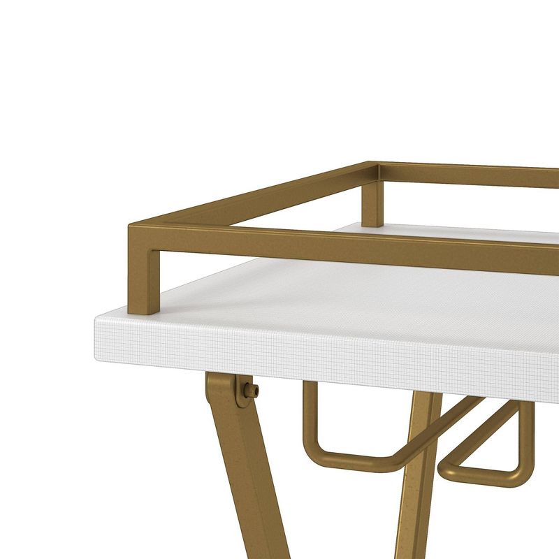 Trevia Folding Wine Rack White - CosmoLiving by Cosmopolitan