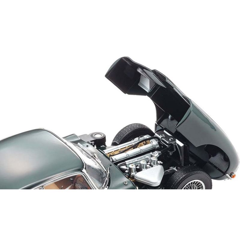 Jaguar E-Type Coupe RHD (Right Hand Drive) Dark Green "E-Type 60th Anniversary" (1961-2021) 1/18 Diecast Model Car by Kyosho