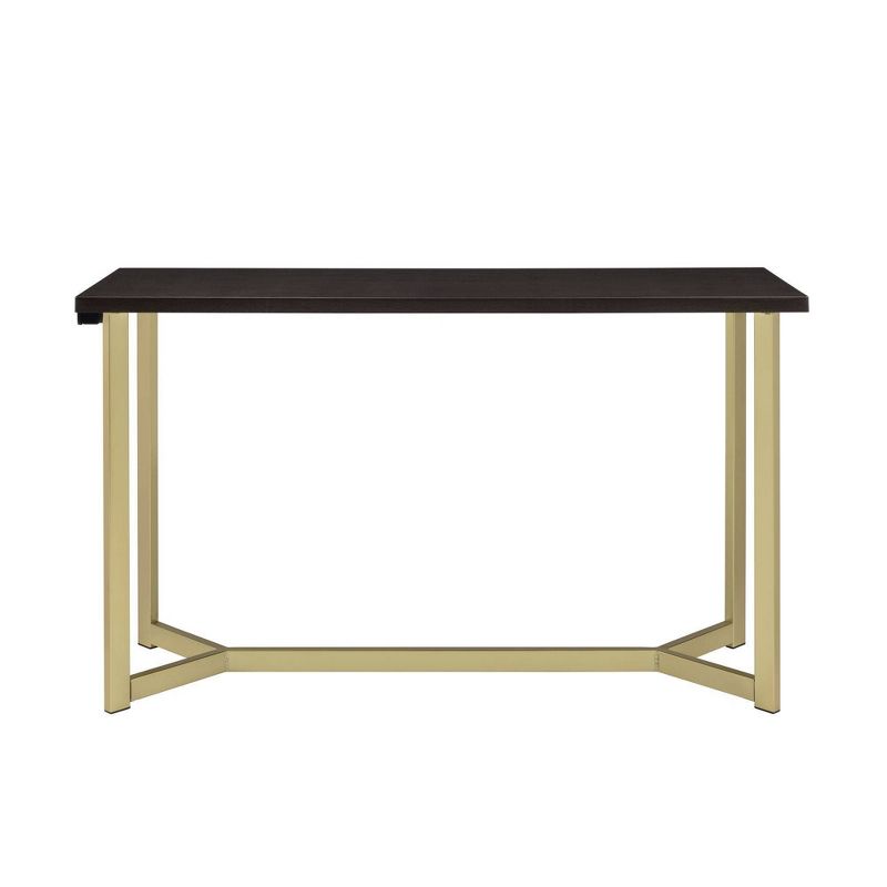 Melrose Multipurpose Bar Dining Table Set Espresso/Gold - Picket House Furnishings