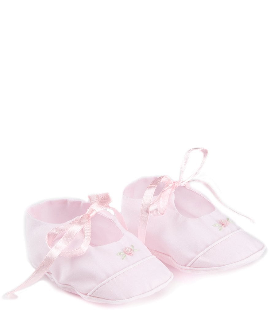 Feltman Brothers Baby Girls' Mary Jane Rose Flower Detail Booties