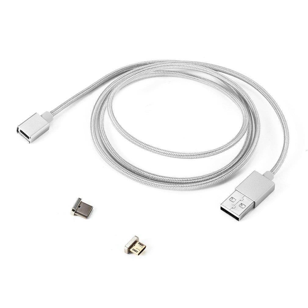 2 in 1 Micro USB & Type-C Magnetic Charging Cable Wire Adapter for Android