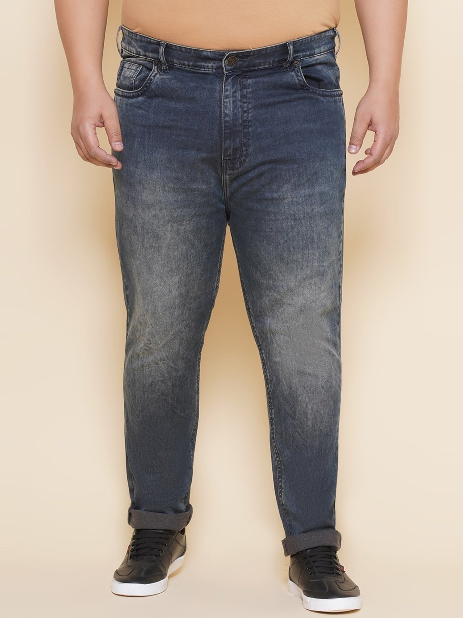 John Pride Blue Regular Fit Jeans