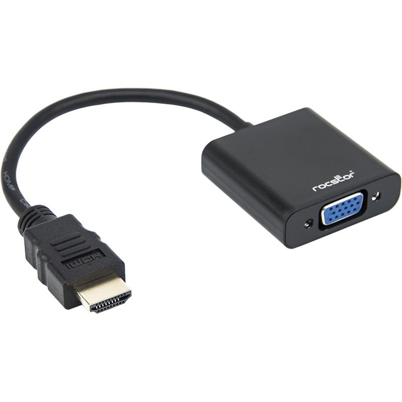 RocstorY10A187-B1 Premium HDMI to VGA + 3.5mm Audio Adapter