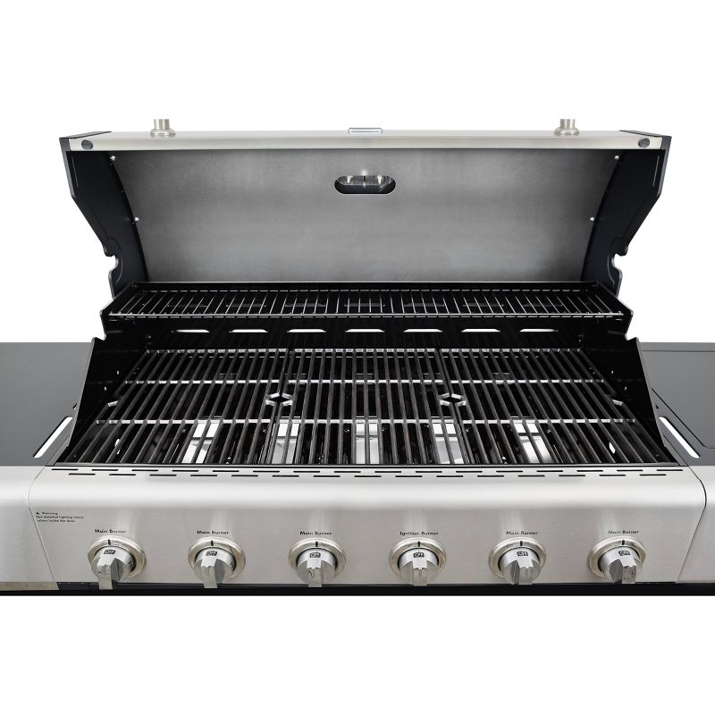 Kenmore 6-Burner XL Grill with Side Propane Gas Burner PG-40611S0L