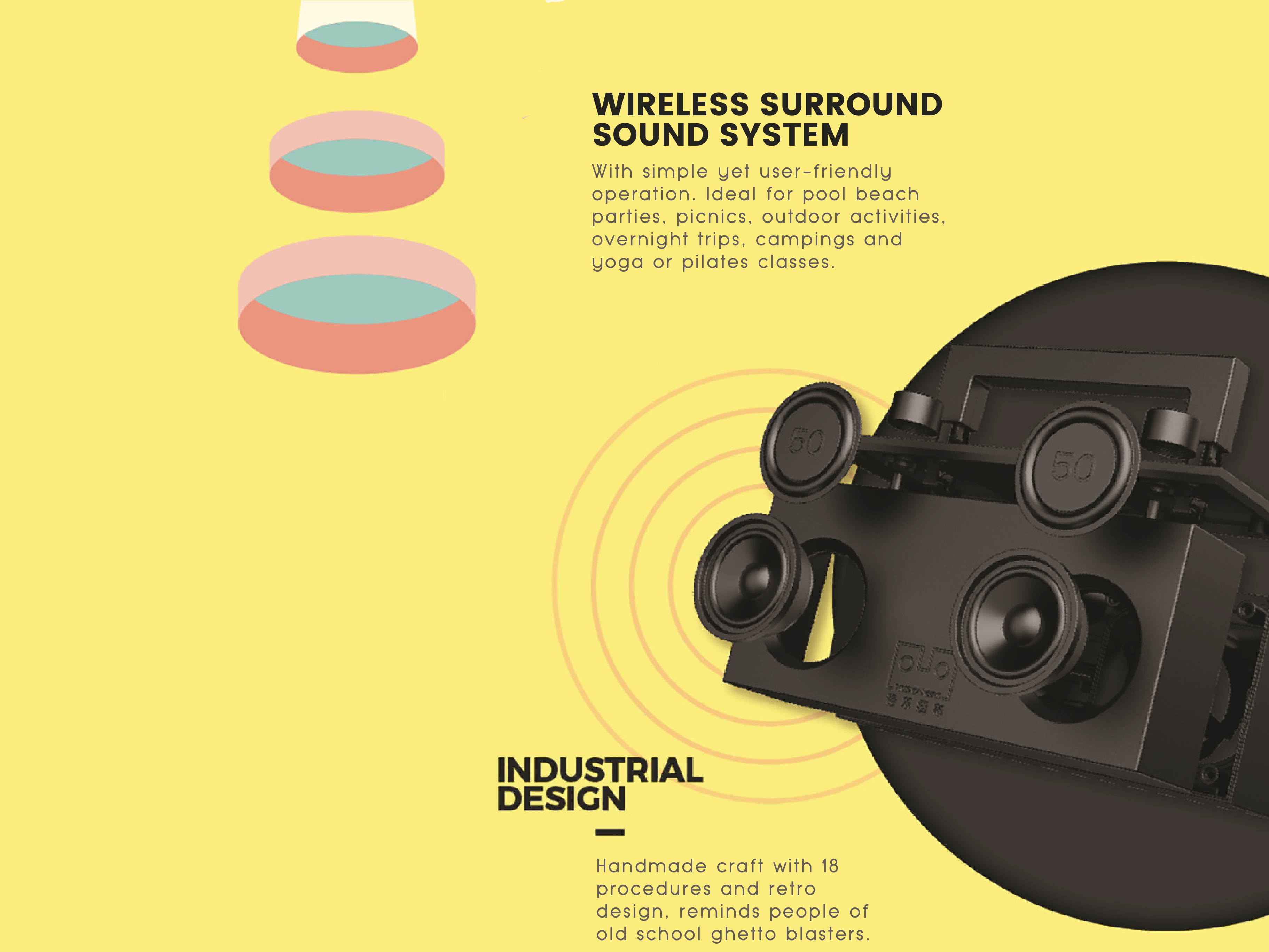 Enermax O'Marine EAS03-BS Black/Silver Waterproof Wireless Speaker