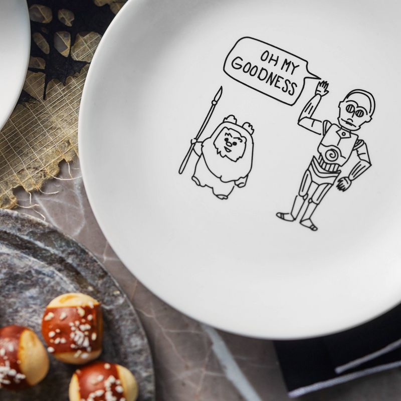 Corelle Star Wars 8.5" 4pk Glass Lunch Plates