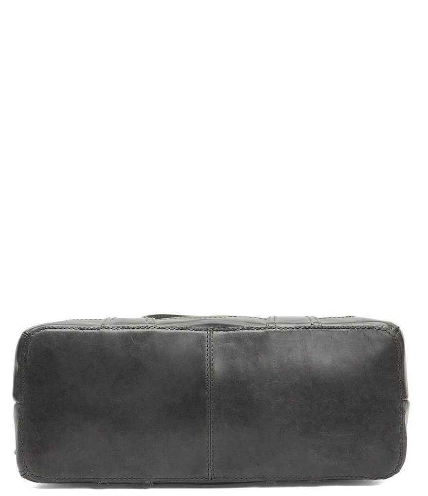 Frye Melissa Zip Domed Leather Satchel Bag