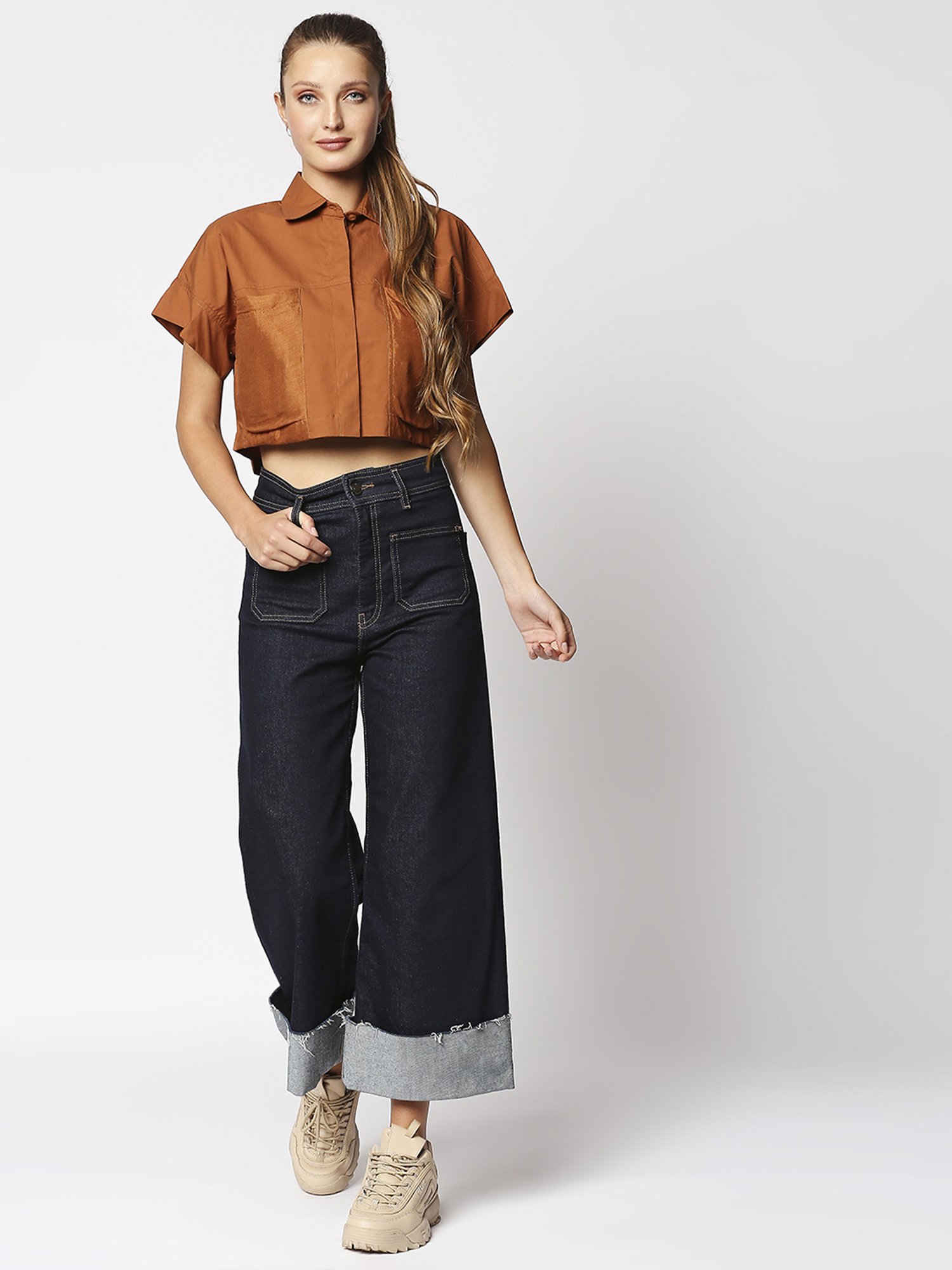 Remanika Tan Pure Cotton Shirt