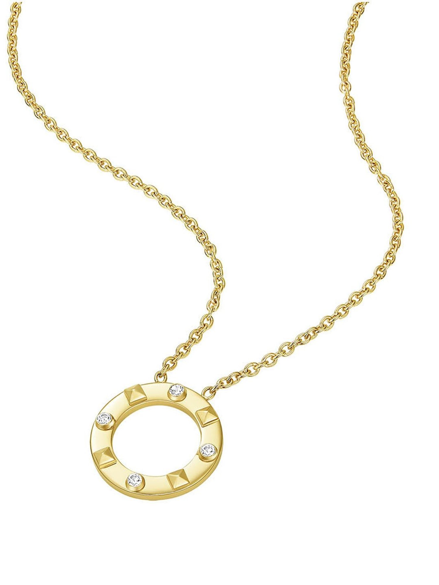 Police Fizzy Golden Princess Necklace for Women