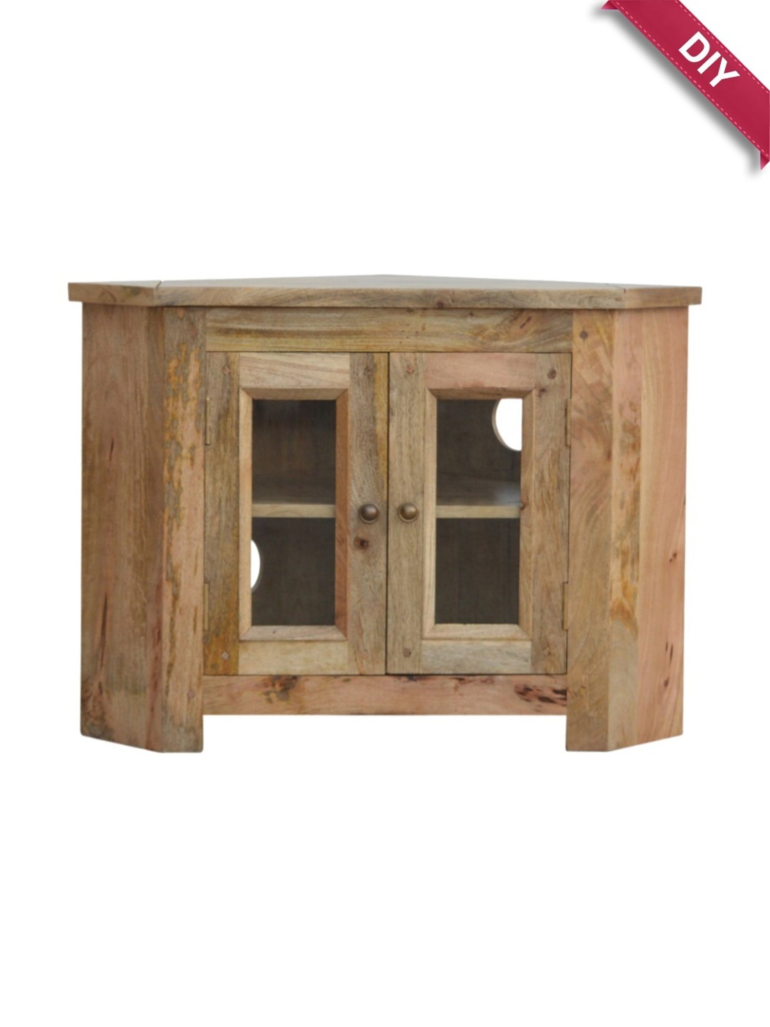 Delite Kom Flex Flowery Wenge & Acacia Dark Engineered Wood TV Entertainment Unit