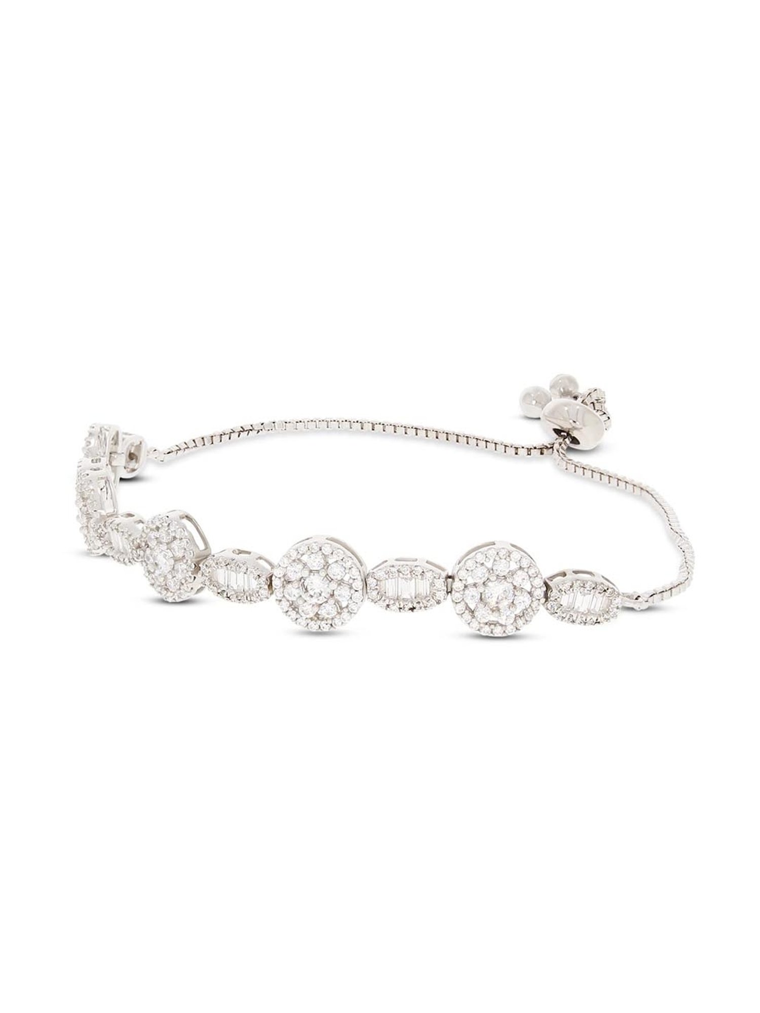 Anayra 92.5 Sterling Silver Sparkling Bracelet for Women
