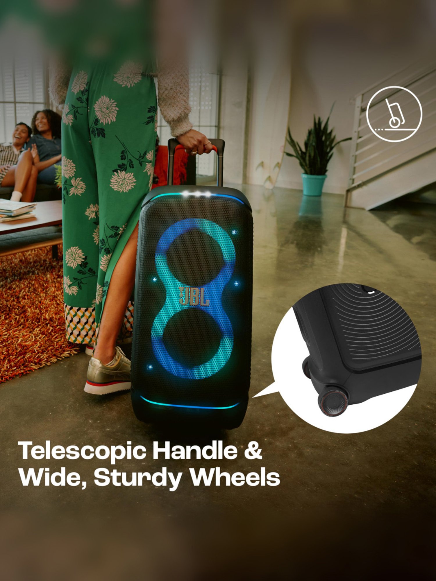 I Kall IK005 Bluetooth Tower Speaker (Brown)