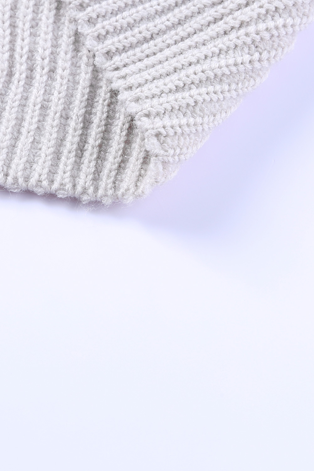 Beige Buttons Front Lightweight Fall Long Cover Up