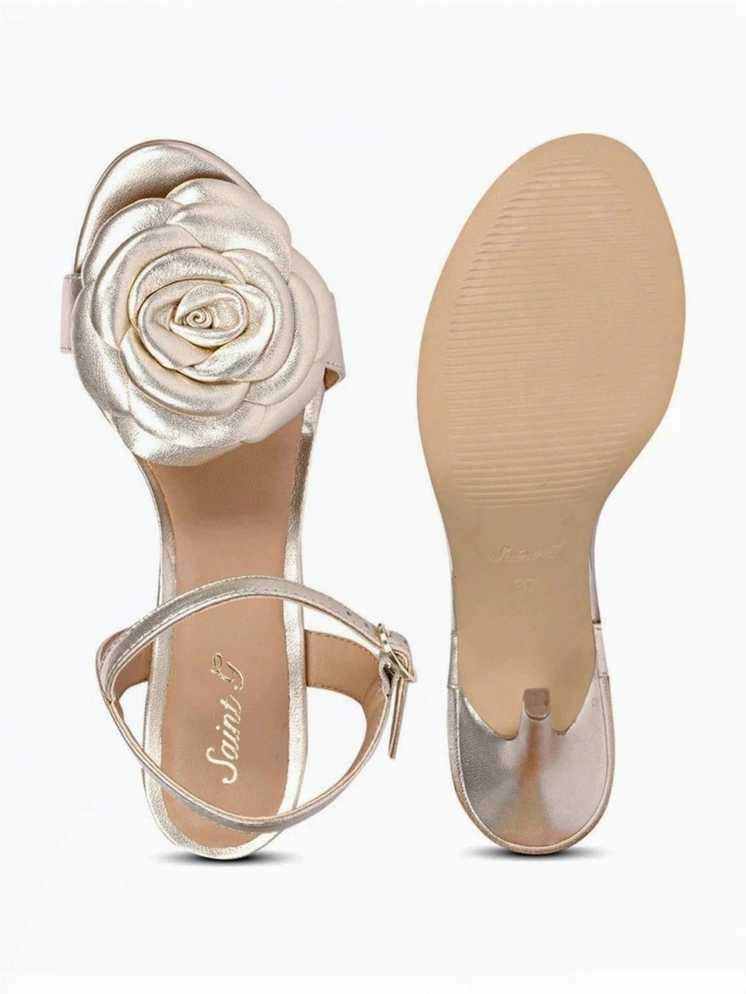 Saint G Women's Veronique Platin Ankle Strap Sandals