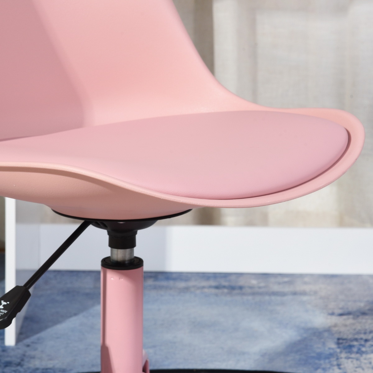 FurnitureR Task Chair Adjustable Swivel Office Chair, Pink