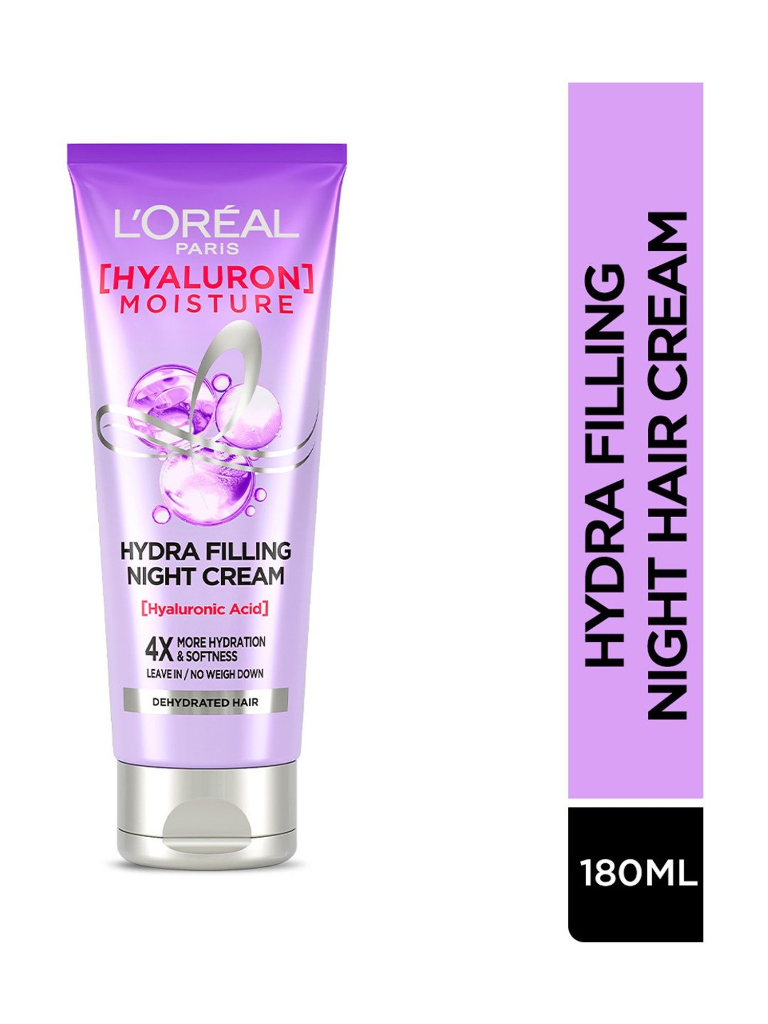 L'Oreal Paris Hyaluron Moisture Hydra Filling Night Cream Hair Cream - 180 ml