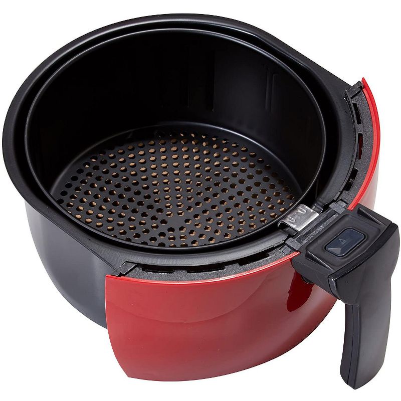 GoWise 3.7-Quart Programmable Air Fryer with 8 Cooking Presets, Chili Red