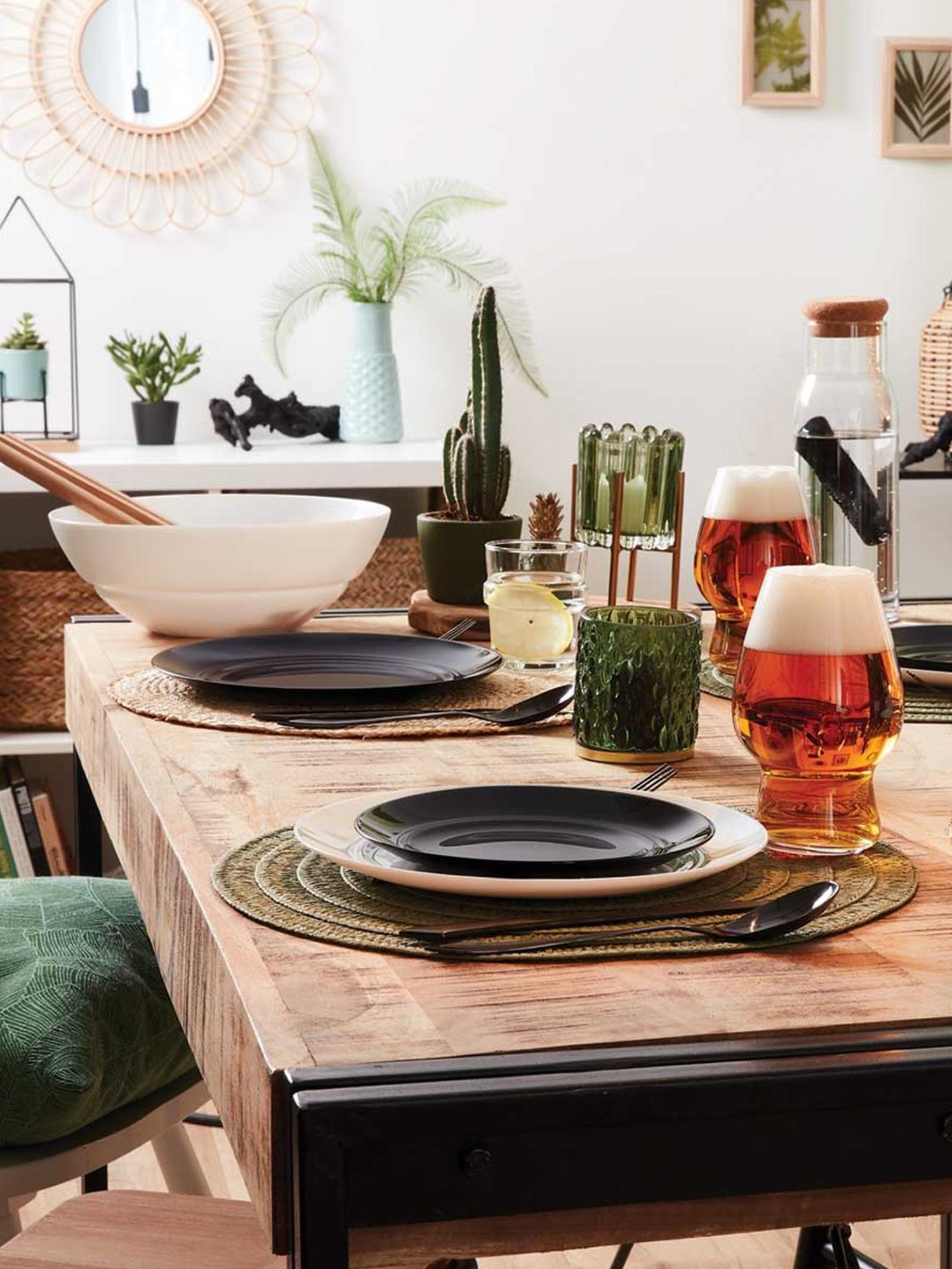 Luminarc Black Opalware Dinner Plates - Set of 6