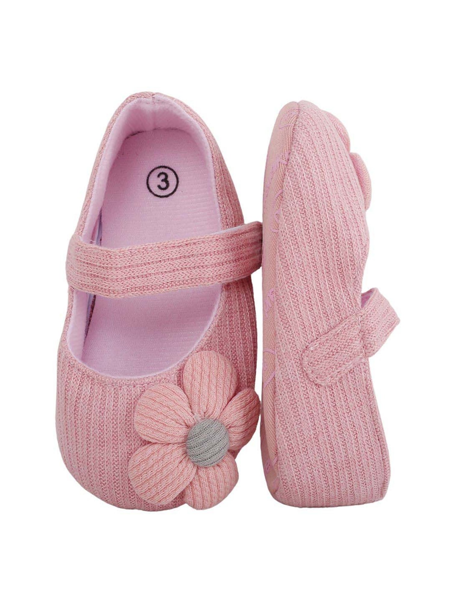 Baby Moo Kids Peach Casual Mary Jane Shoes