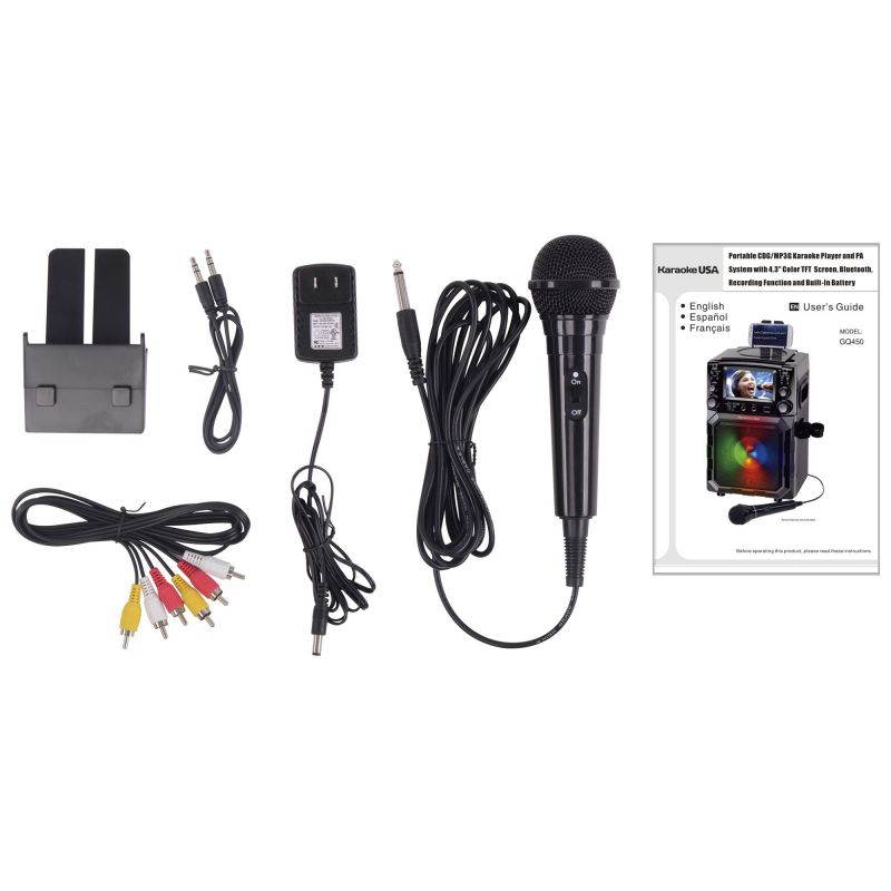 Karaoke USA Portable CD/MP3 Karaoke Player - Bluetooth, Recording Function & Built-In Battery