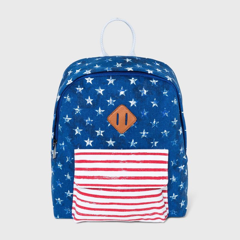Mad Love Stars and Stripes Americana Mini Dome Backpack - Blue