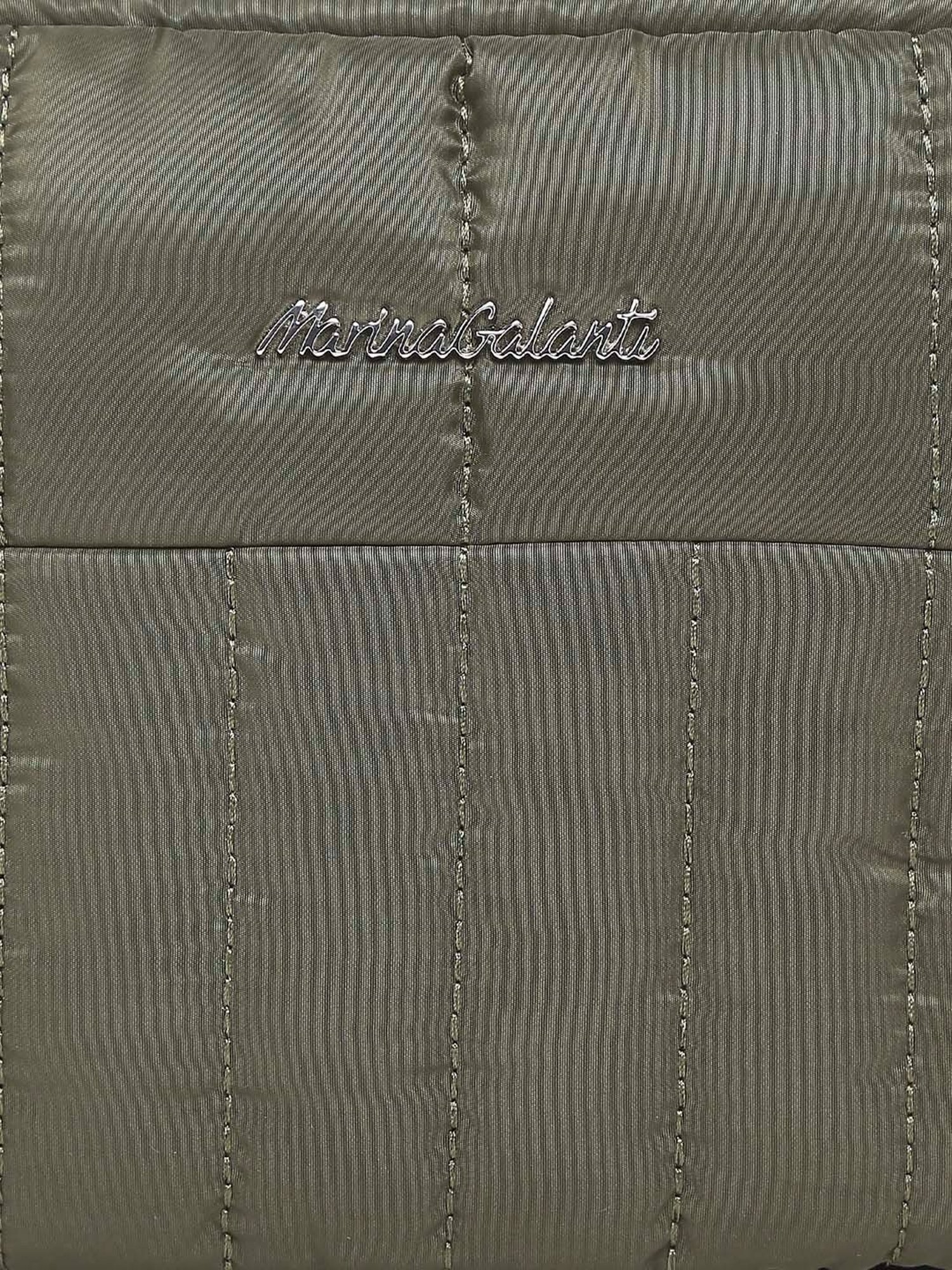 Marina Galanti Green Quilted Medium Sling Handbag