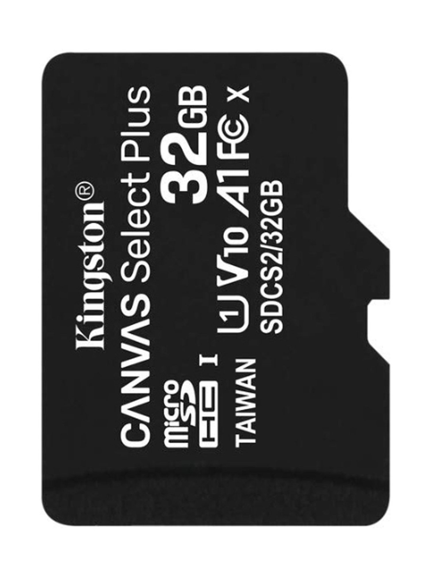 Kingston 32 GB Class 10 Micro SD Memory Card with SD Adapter (Canvas Select Plus, Black)