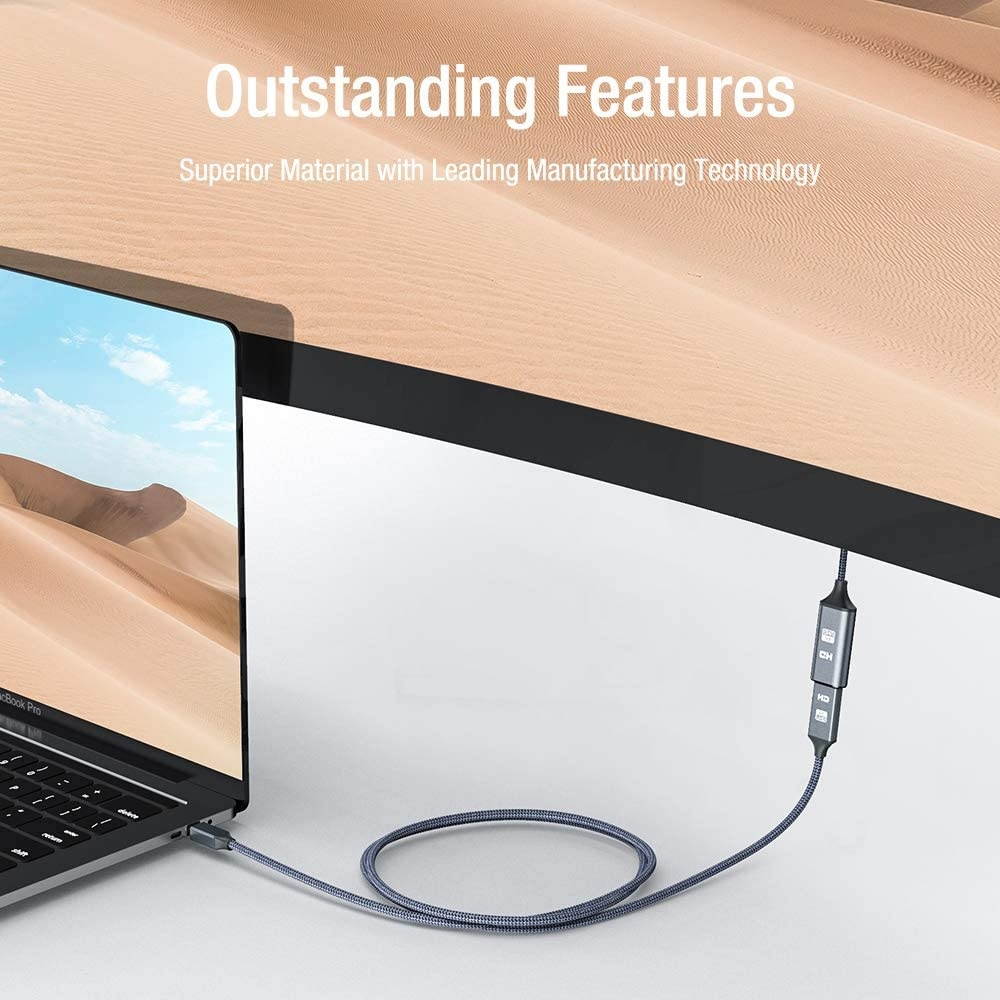 eDragon Display Port to HDMI Converter with Adapter 3 Pack ED713232