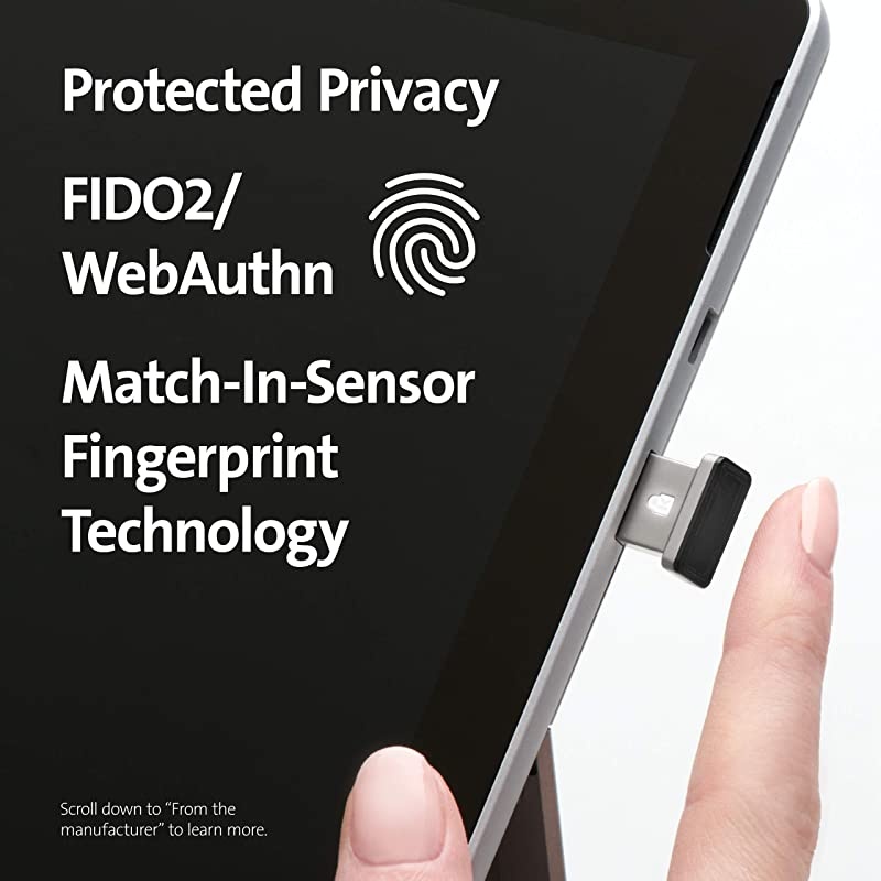 VeriMark IT Fingerprint Key FIDO2WebAuth Windows Hello Windows Hello for Business K64704WW