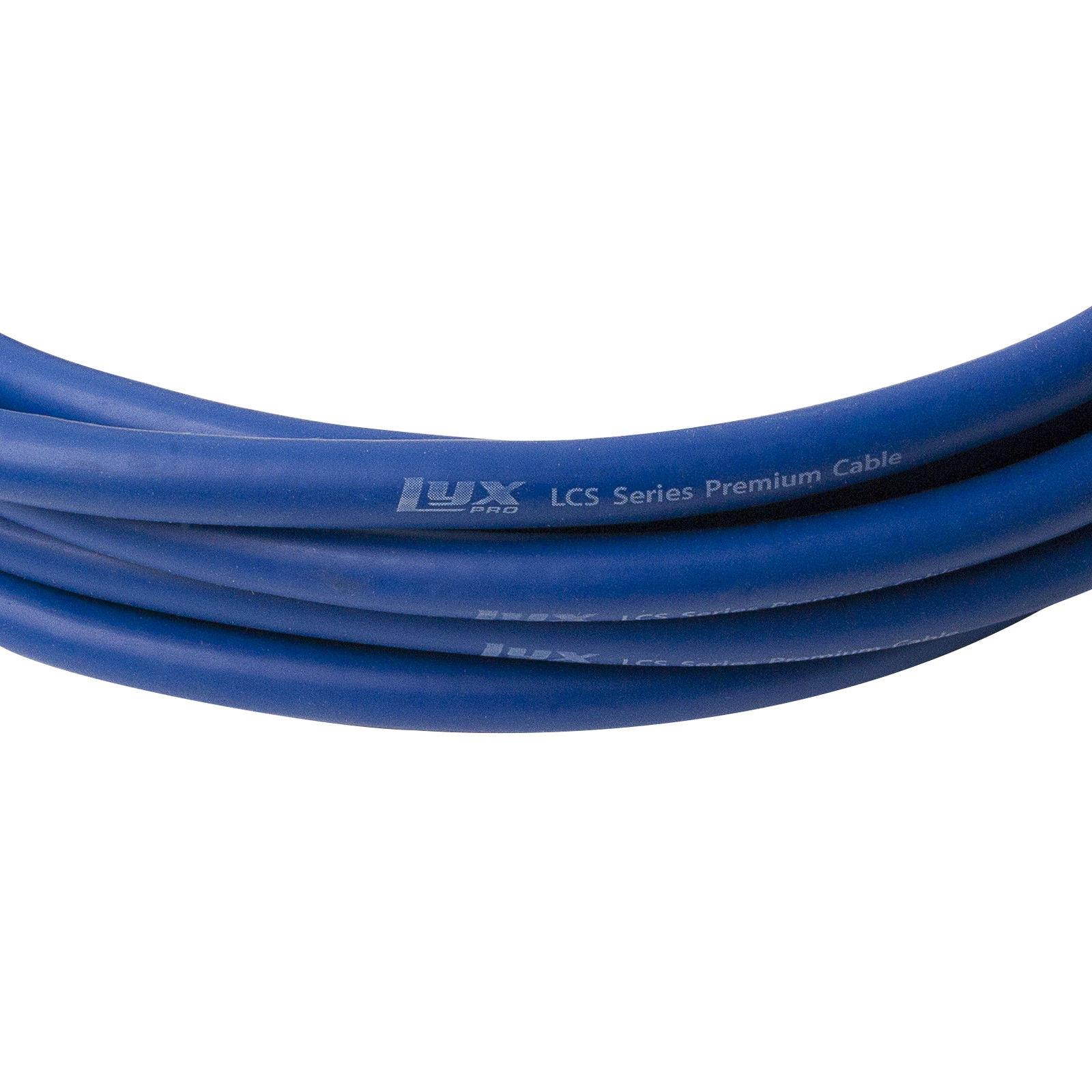 LyxPro Balanced XLR Cable 50 ft Microphone Cable, Powered Speakers , Blue