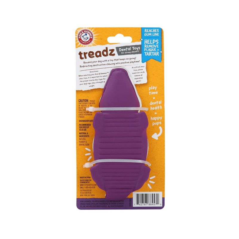 Arm & Hammer Super Treadz Mini Gator Dog Toy - 5.2"