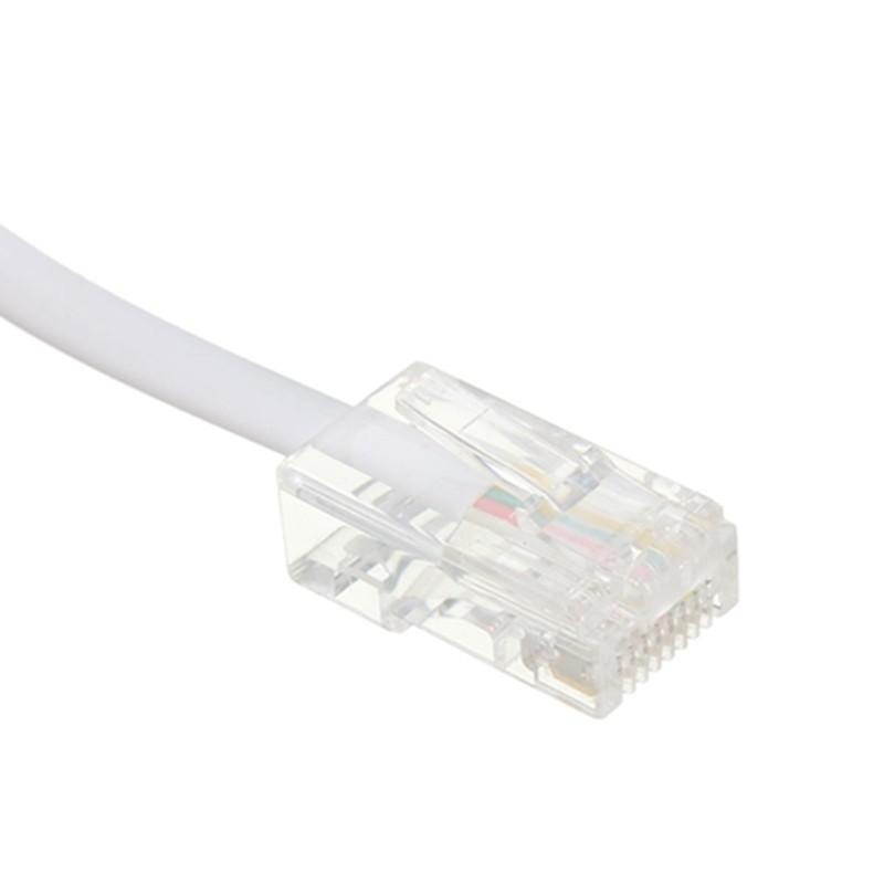 5pcs RJ11 6P4C Female To Ethernet RJ45 8P8C Male F/M Adapter Converter Cable Phone -