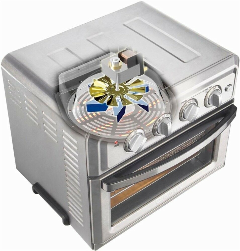 1800W 0.6 Cu.Ft. Electric Air Fryer Toaster Oven - Stainless Steel