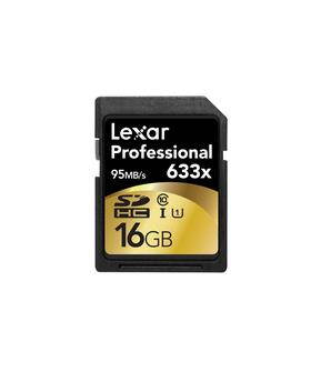 Lexar Professional 633x 16GB Secure Digital High-Capacity (SDHC) Flash Card w/ Image Rescue 5 Software Model LSD16GCBNL633