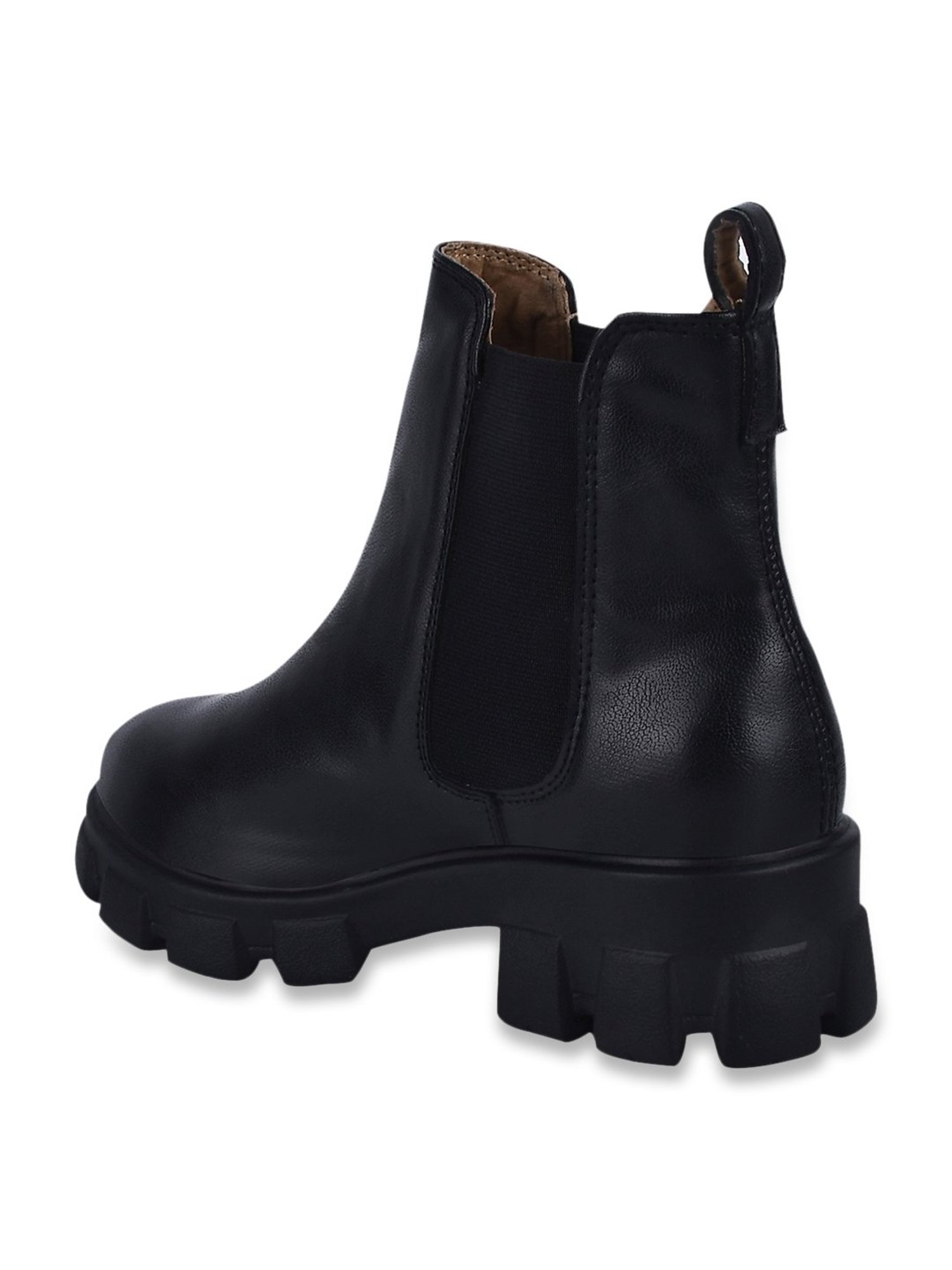 Shoetopia Women's Black Chelsea Boots