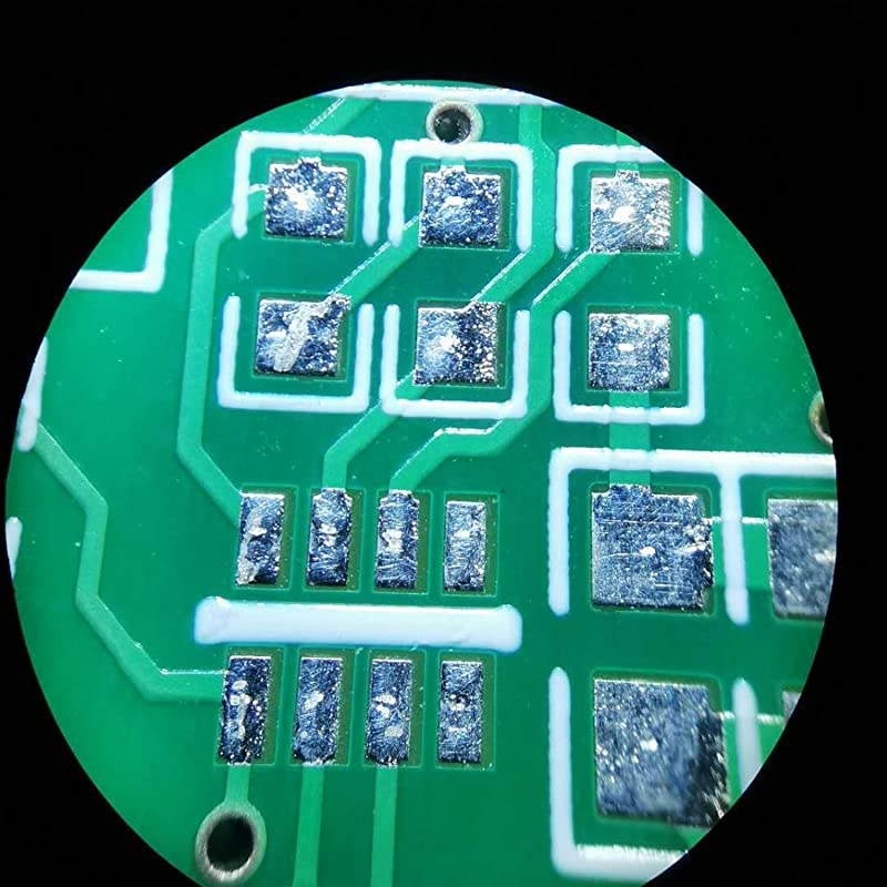 S306-20-2L 20X/40X/80X Magnification Forward Mounted 360&deg; Rotatable Binocular Stereo Microscope, Wide-field 10X and 20X Eyepieces, Upper and Lower LED Lighting,Reversible Black/White Stage Plate