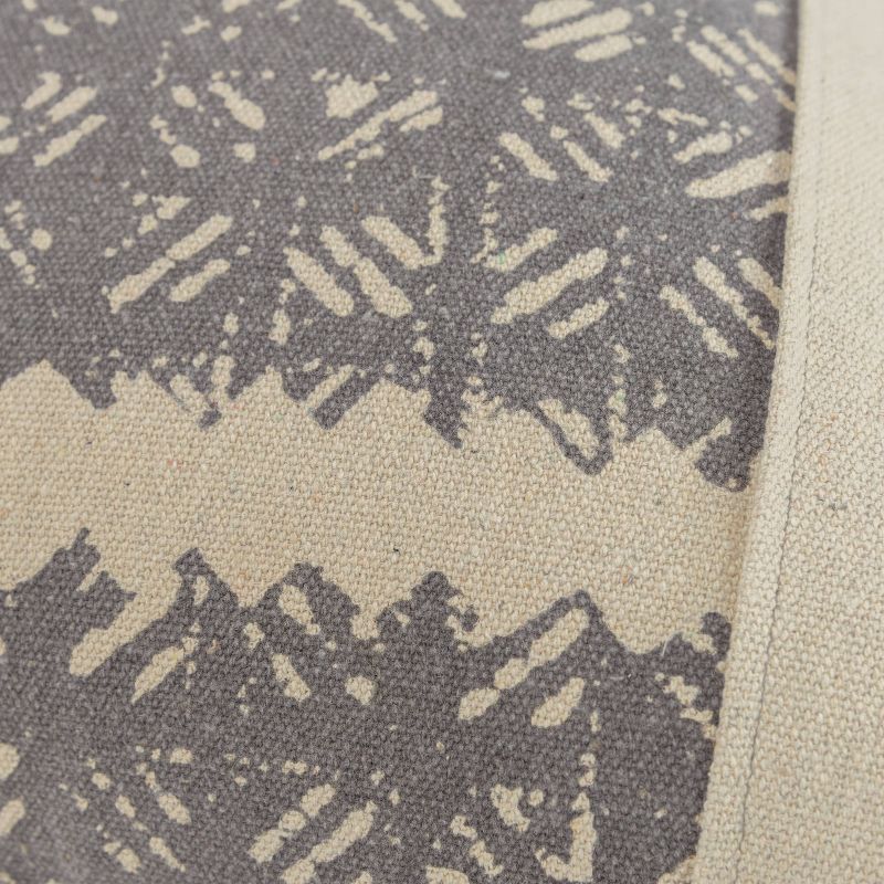 20"x20" Color Block Polyester Filled Pillow Gray - Donny Osmond Home