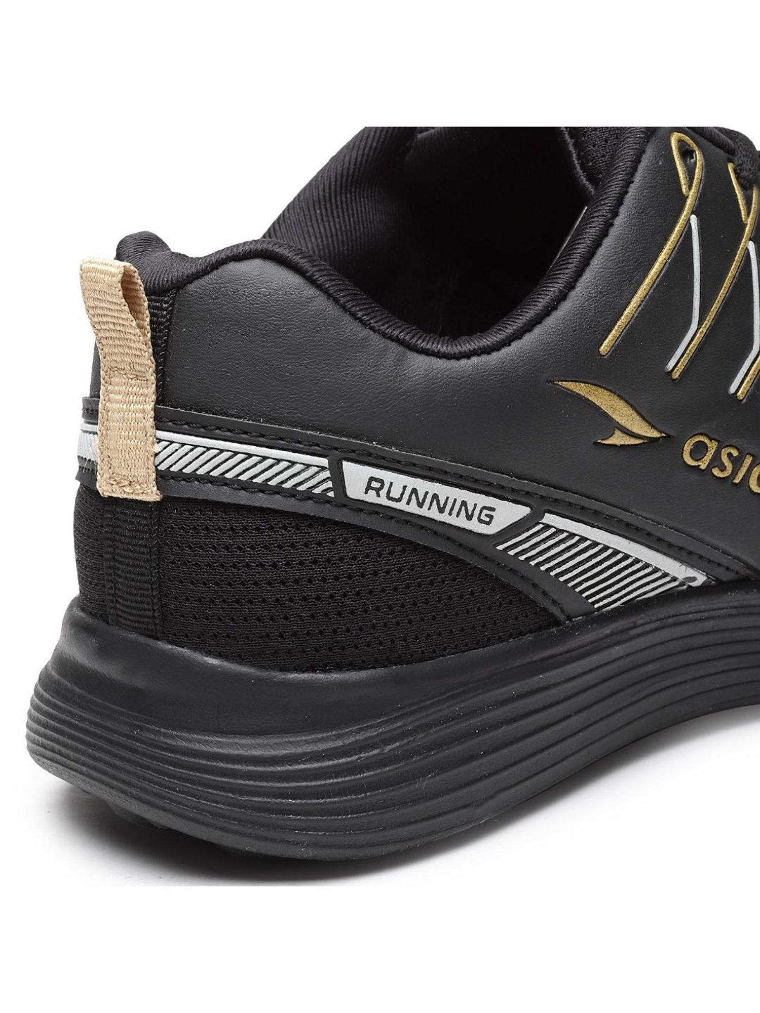 Asian Men's Black Running Shoes